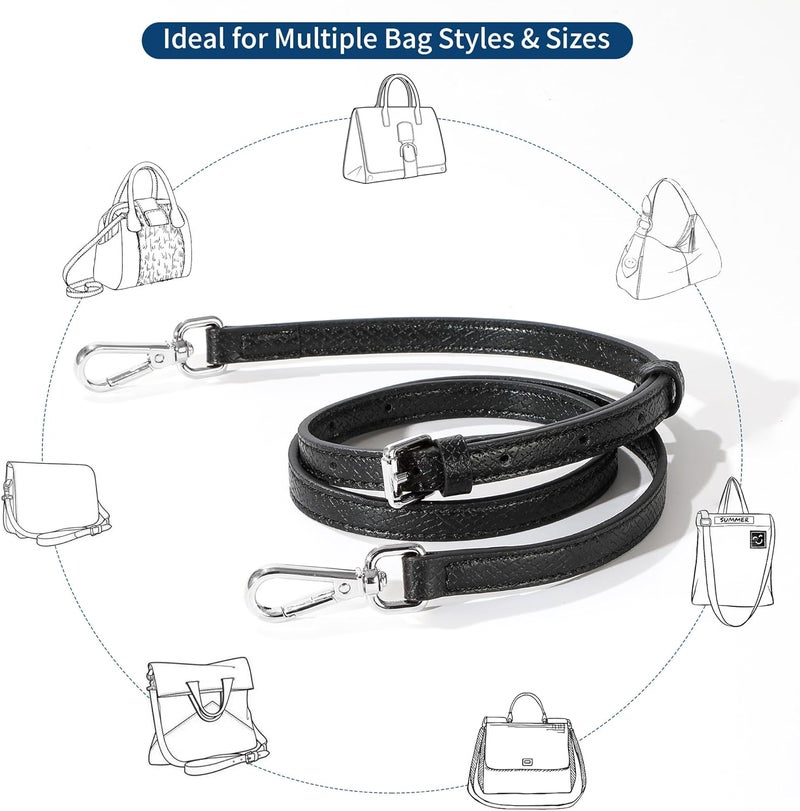 Hamdecro Store Leather Purse Strap, Purse Straps Replacement Crossbody Shoulder Straps for Bags, Adjustable Straps for Handbags - Image 5